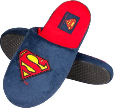 Produktbild von Warme Herren Hausschuhe Superman Soxo, Bamboos, Pantoffeln für Zuhause, Slipper, Größe 41-42, Geschenk für ihn