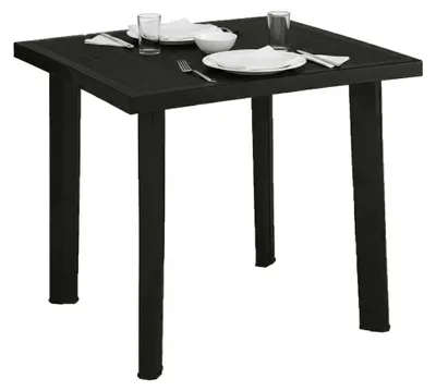 Produktbild von Tessner - Gartentisch, 80x75x72h cm Anthrazit, 4 Plätze,  Italy