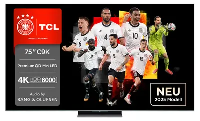 Produktbild von TCL 75C9K, 190,5 cm (75"), 3840 x 2160 Pixel, QD-Mini LED, Smart-TV, WLAN, Schwarz