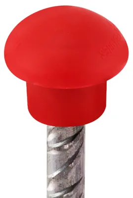 Schutzpilze für Baustangen 8-20 mm, 50 Stk., PE, orangerot