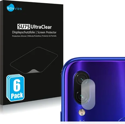Produktbild von 6x Für Xiaomi Redmi Note 7 / 7 Pro (Kamera Rückseite) Schutzfolie Savvies Displayschutz Display Schutz Folie Klar Transparent