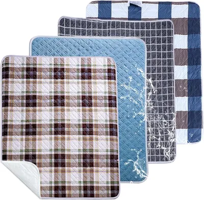 Produktbild von Inkontinenzunterlage 50 x 70 cm, 4 Stück, wasserdicht, waschbar, für Bett
