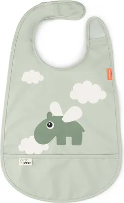 Produktbild von Done By Deer Deer Lätzchen Happy Clouds – Grün