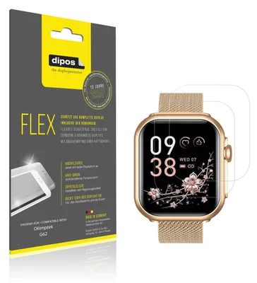 Produktbild von 2x Schutzfolie für Oliimptek G62 Folie, 100% Displayabdeckung, dipos Flex