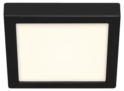 Image de BRILONER FIRE BLACK LED Plafonnier, lumière blanc neutre, noir, 22,5 x 22,5 x 3,2 cm