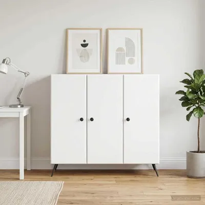 Obrázok produktu pre Komoda vidaXL, biela, 89 x 34,5 x 80 cm, drevotrieska