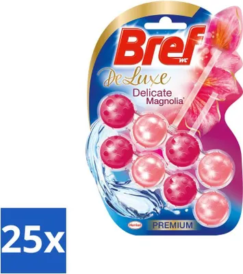 Immagine prodotto di Bref Deluxe Magnolia - Blocco igienico - Profumazione - 2 blocchi igienici - confezione valore - 25 pezzi