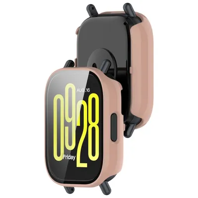 Produktbild von Etui ze szkłem do zegarka Bizon Case+Glass Watch do Xiaomi Redmi Watch 5 Lite, różowe