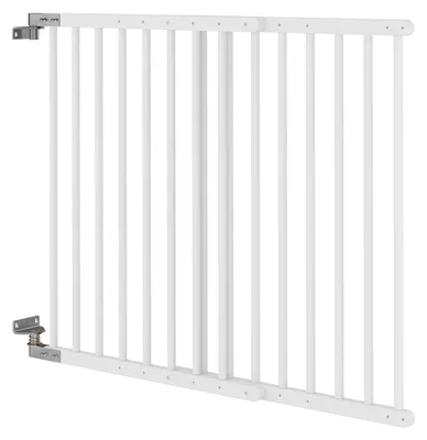 Produktbild von 90.90-99 WEISS Türschutzgitter Treppenschutzgitter weiss Türgitter Buche massiv, 70 - 108 cm