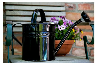 Produktbild von Gießkanne 6 Liter Schwarz Metall Zinkkanne