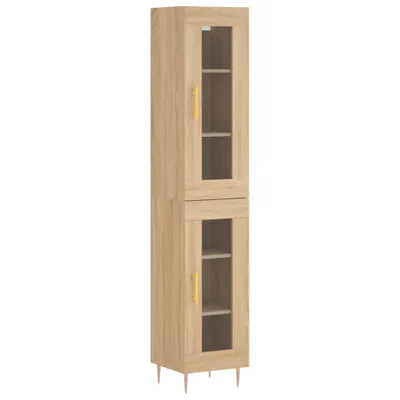 Immagine prodotto di Credenza Rovere Sonoma 34,5x34x180 cm in Legno Multistrato