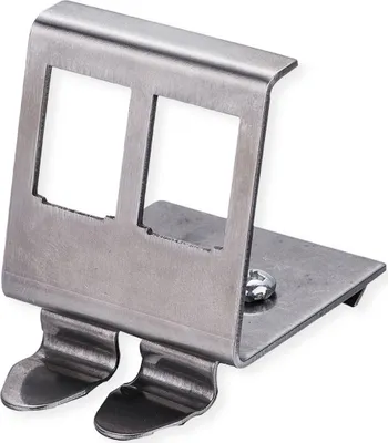 Produktbild von ROLINE Hutschienen-Adapter unbestückt, für 2 Keystones