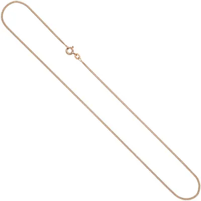 Produktbild von 1,3mm Panzerkette Kette Halskette Collier aus 925 Silber rotgold vergoldet 50cm