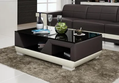 Obrázek produktu pro Konferenční stolek Konferenční stolek Skleněný stolek Stoly Designový boční stolek Čalouněný