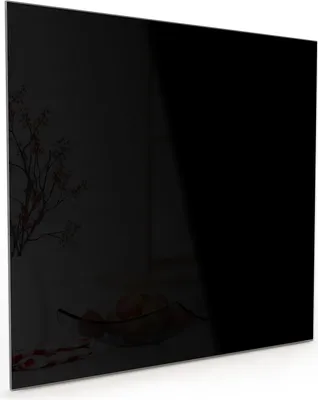 Produktbild von Küchenrückwand Spritzschutz Glas mit Motiv Schwarzer Hintergrund 40 x 40 cm