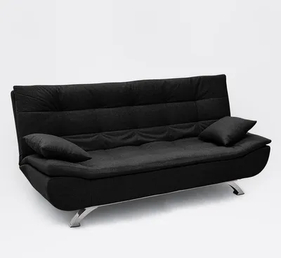 Immagine prodotto di Divano letto a 2 posti di design moderno Centenario in microfibra - nero