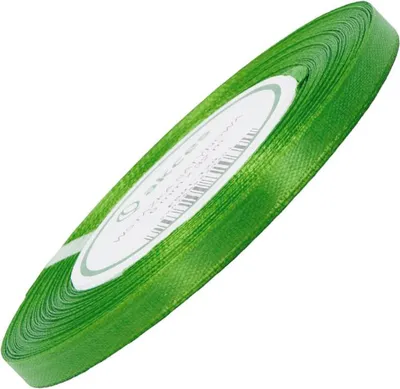 Zdjęcie produktu dla Wstążka satynowa zielona 6mm - 32mb