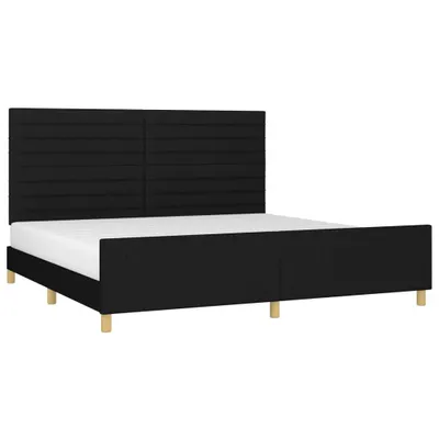 Obrázek produktu pro vidaXL Rám postele bez matrace černý 200x200 cm látka