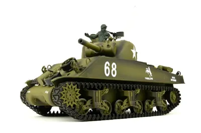 Obrázek produktu pro RC Tank "US M4A3 Sherman" Heng Long 1:16 s kouřovou a zvukovou výbavou a 2,4Ghz -V 7.0 - Upg