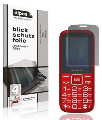 Produktbild von Blickschutzfolie für Maxvi B21ds up matt Schutzfolie Folie Display Schutz dipos