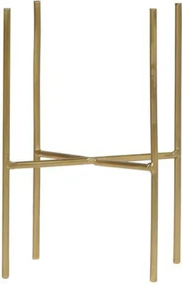 Image de Support métallique doré pour plantes Ø12cm - Support moderne pour plantes