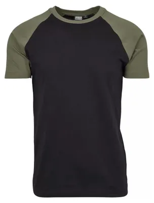 Zdjęcie produktu dla Urban Classics - RAGLAN Contrast T-Shirt schwarz - M