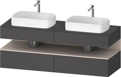 Produktbild von DURAVIT QA4779091490010 QTG KWTU WH Ek. 1600x550x600 Gt Mt. H