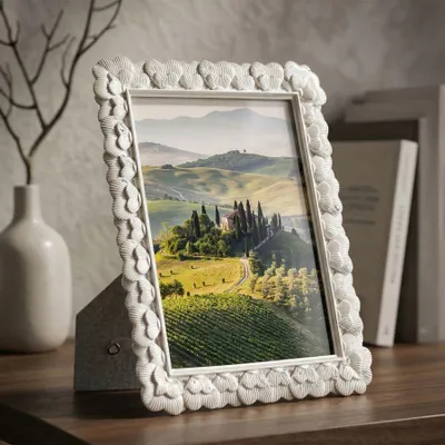 Obrázek produktu pro Fotorámeček ze stříbrné pryskyřice 20x1,8x25,3 cm (vnitřní rozměr 15x20 cm)