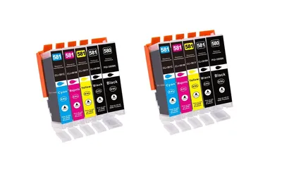 Produktbild von Tisanto kompatibel zu Canon PGI-580 / CLI581 10er Set XXL