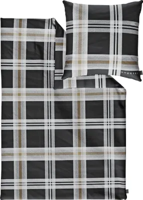 Produktbild von IBENA Bettwäsche Satin BUGATTI BL 135x200 cm grau Bettbezug Bettzeug