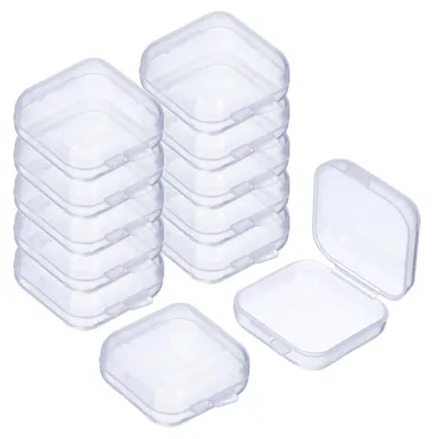 Aufbewahrungsboxen, 24 Stück, transparent, 3,5x3,5x2 cm