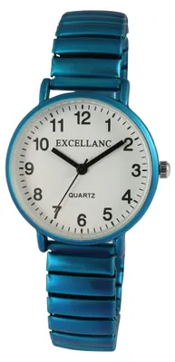 Produktbild von Damenuhr Excellanc Zugband blau