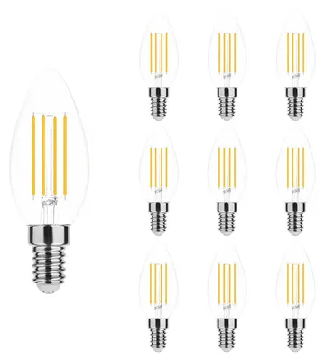 Produktbild von Modee E14 LED Filamentlampe 5,9W 806lm 4000K Neutralweiß Dimmbar 10 Stück