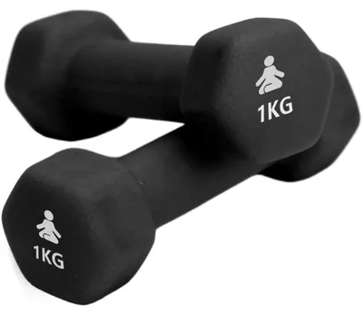 Produktbild von FITPADDY DB2X1BK Hantel Kurzhantel mit festem Gewicht 2 kg 2 Stück(e)