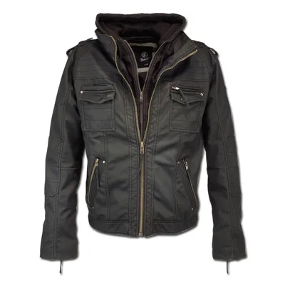 Produktbild von Brandit Kunstlederjacke Herren Black Rock schwarz M