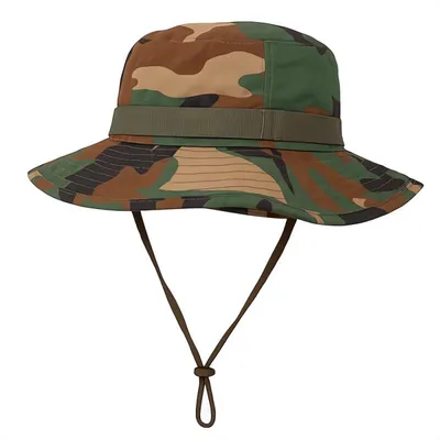 Produktbild von Atmungsaktiver Boonie-Hut im Militärstil, Camouflage, 60 cm Kopfumfang