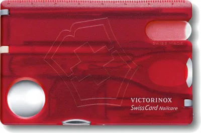 Produktbild von Victorinox V-0.72 40.T Taschenmesser Swiss Card, rot transparent