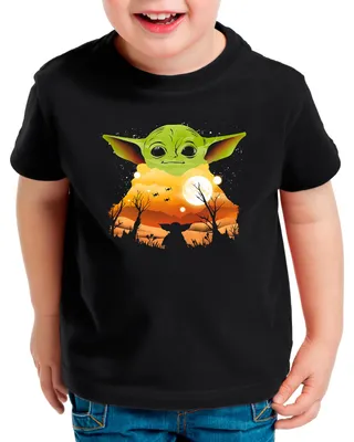 Produktbild von A.N.T. Baby Grogu Kinder T-Shirt yoda mando kopfgeldjäger