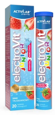 Zdjęcie produktu dla ElectroVit Junior - truskawka 20 tabl.