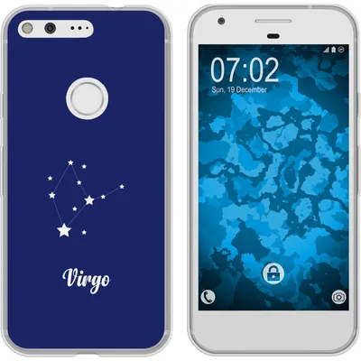 Produktbild von PhoneNatic Case kompatibel mit Google Pixel Silikon-Hülle SternzeichenVirgo M2