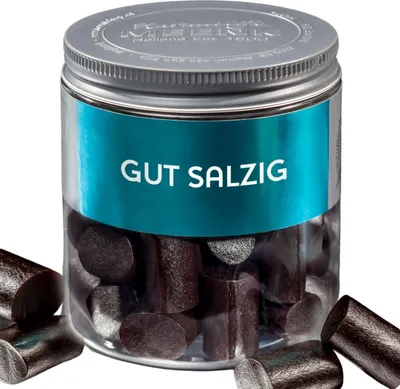Produktbild von MEENK Gut Salzig, Salziges Weiches Lakritz in Dose, 180g