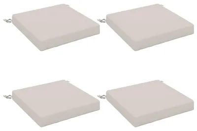 Image de Coussins de siège SOEST 4 pc 100 % polyester Blanc