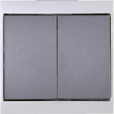 Produktbild von Kopp 620515085, Drucktasten-Schalter, Kunststoff, Matt, Anthrazit, IK00, 250 V