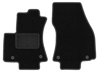 Obrázok produktu pre Predné velúrové koberce pre: OPel Zafira A 1999-2005 (Minivan 7osób) – 2 ks, čierne, na mieru – Wielganizator LUX