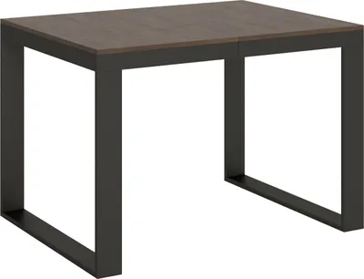 Produktbild von Ausziehbarer Tisch 90x120/380 cm Tecno Evolution Gestell Walnuss Anthrazit