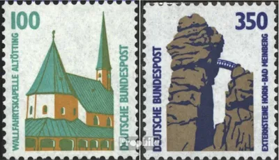 Produktbild von Briefmarken BRD (BR.Deutschland) 1989 Mi 1406A R-1407A R (kompl.Ausg.) mit Zählnummer gestempelt Sehenswürdigkeiten