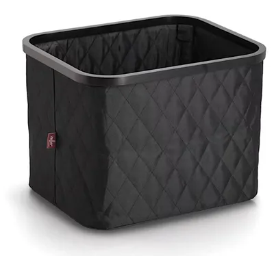 Obrázok produktu pre Úložný košík Zeller, polyester/bambus, čierny, cca 40,5 x 33 x 30 cm
