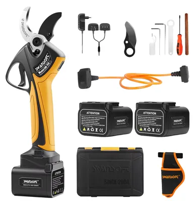 Productafbeelding van Elektrische snoeischaar, borstelloze motor, draadloze werking, 21V 4AH 758 Y, twee batterijen