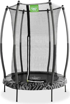 Produktbild von EXIT Tiggy Trampolin ø140cm, mit Sicherheitsnetz, Rund, Kindertrampolin, Schwarz/Grau