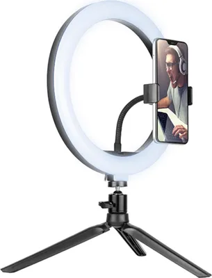 Immagine prodotto di lampada ad anello a 120 LED, luce ad anello con mini treppiede per Twitch, TikTok, BIGO LIVE, Instagram ect.